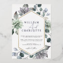 Search for silver and gold wedding invitations Watercolor