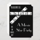 Search for black and white movie invitations Hollywood