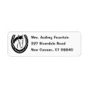 Search for horseshoe return address labels Cowgirl