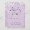 Search for lavender birthday invitations Elegant