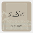 Search for tropical seals wedding stickers Blue