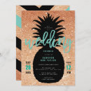 Search for gold pineapple wedding invitations Trendy