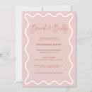 Search for salmon bridal shower invitations Pink and white