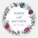 Search for raspberry wedding stickers Watercolor floral