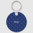 Search for flower pattern rounded key rings Floral design
