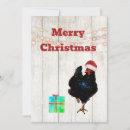 Search for funny chicken christmas cards Country