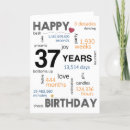 Search for thirty seventh birthday cards Happy 37th birthday