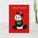 Search for panda christmas cards Kawaii