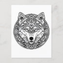 Search for white wolf postcards Black and white