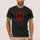 Search for ab blood type tshirts Negative