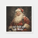Search for vintage santa claus napkins Festive
