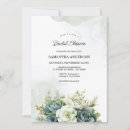 Search for succulent bridal shower invitations Garden