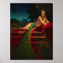 Search for deco peacock art Woman