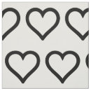 Search for black and white hearts fabric Simple
