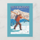 Search for skiers postcards Snow