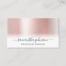 Search for rose gold metal business cards Girly