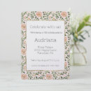 Search for peach and green birthday invitations Pink