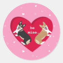 Search for valentine corgi stickers Pembroke welsh corgi