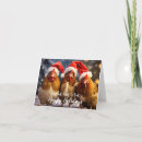 Search for funny chicken christmas cards Country
