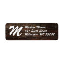 Search for brick wall return address labels Red