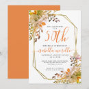 Search for pretty 50th birthday invitations Floral