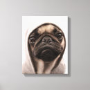 Search for pug dogs canvas prints Small