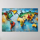 Search for artistic map posters World