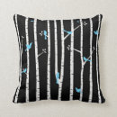 Search for black white birds cushions Whimsical