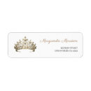 Search for princess baby shower return address labels Gold