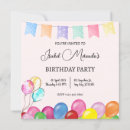 Search for watercolor balloons invitations Modern