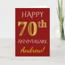 Search for 70th anniversary cards Seventieth