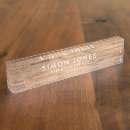 Search for rustic wood name plates Executive