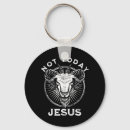 Search for not today key rings Jesus