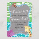 Search for zoo baby shower invitations Wild