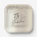 Search for 75th birthday plates Elegant