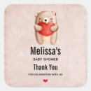 Search for pink and brown baby shower stickers Watercolor