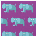Search for purple elephant fabric Cute