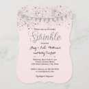 Search for elegant glitter baby shower invitations Pink