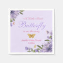 Search for purple floral napkins Butterfly baby shower