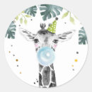 Search for gold giraffe stickers Party animals