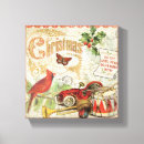 Search for vintage santa claus canvas prints Red