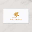 Search for maple leaf business cards Fall