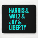 Search for waltz mousepads Re elect kamala harris