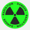 Search for danger stickers radiation