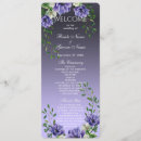 Search for flowers program wedding programs Purple