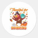 Search for turkey bowling stickers Thanksgiving