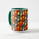 Search for metallic red mugs Green