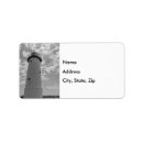Search for great white return address labels Black and white