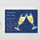 Search for champagne glass new years eve invitations Modern