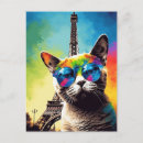 Search for paris and cats postcards Unique